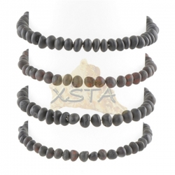 Amber bracelet Raw black